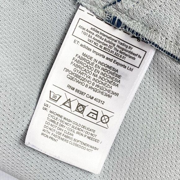 Adidas Men’s Teal Blue Climaproof Outdoor Weather Resistant Zip Up Jacket Size S - Picture 7 of 8